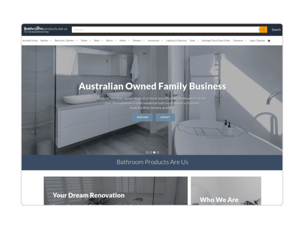 Bathroom Products website