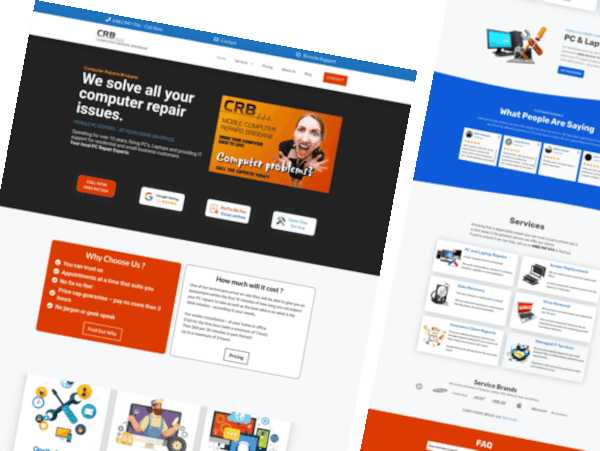 Computer Repairs website